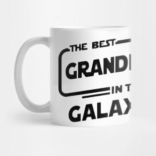the best grandpa in the galaxy black Mug